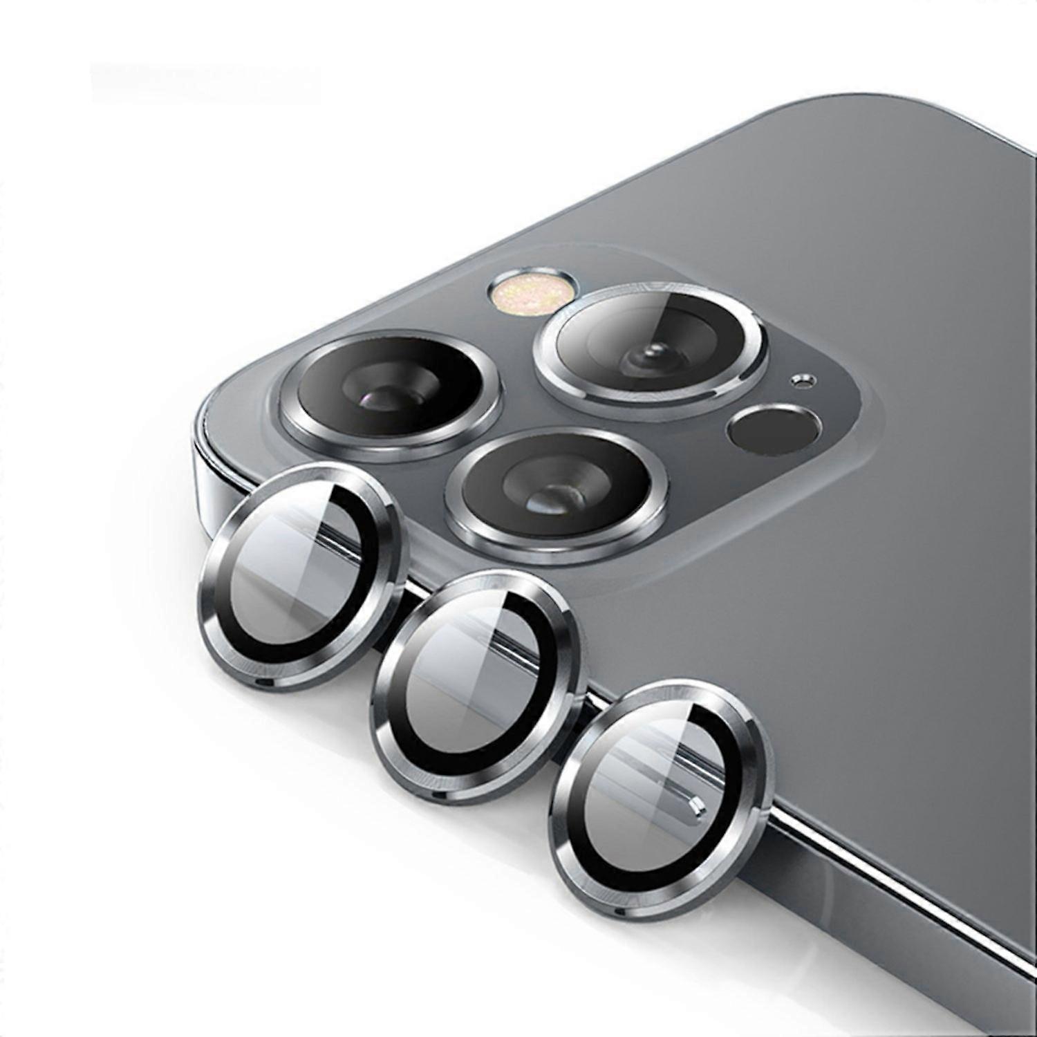 For Apple iPhone 15 Pro / Pro Max Protective Glass Camera Lens Tempered Glass H9 Grey
