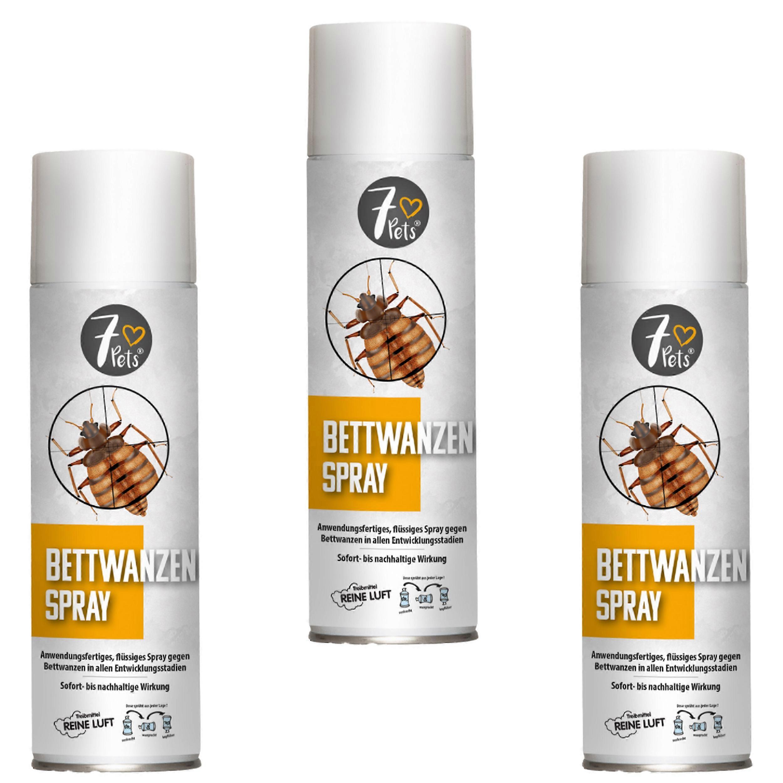 3 x 7Pets® Bed Bug Spray, 400 ml