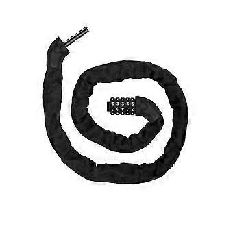 Bike Chain Lock Heavy Duty 5Digit Resettable Waterproof AntiTheft Security for Bicycle Scooter Motorcycle BlackL