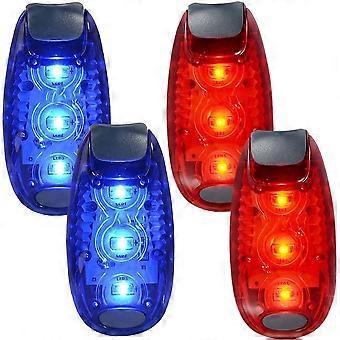 4er-Pack LED-Sicherheitsleuchten mit hoher Sichtbarkeit für Nachtläufe, Blinklichter für Läufer, Hunde, Radfahrer und Spaziergänger