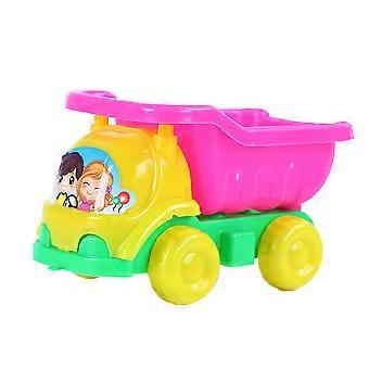 4pcs Strand Spiel Sand Auto Kunststoff Spielzeug Spielfahrzeuge Muldenkipper Spielspielzeug Fallfestes Spielhaus Spielzeug für Säuglinge Kinder Kinder (zufällige Farbe)