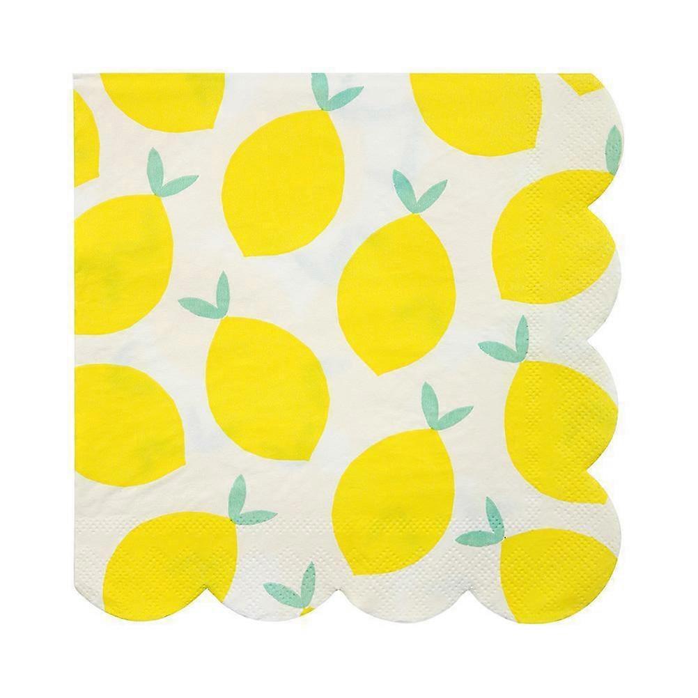 Assorted Color Lemon Decor Dining Table Set for Party Use 4Sets