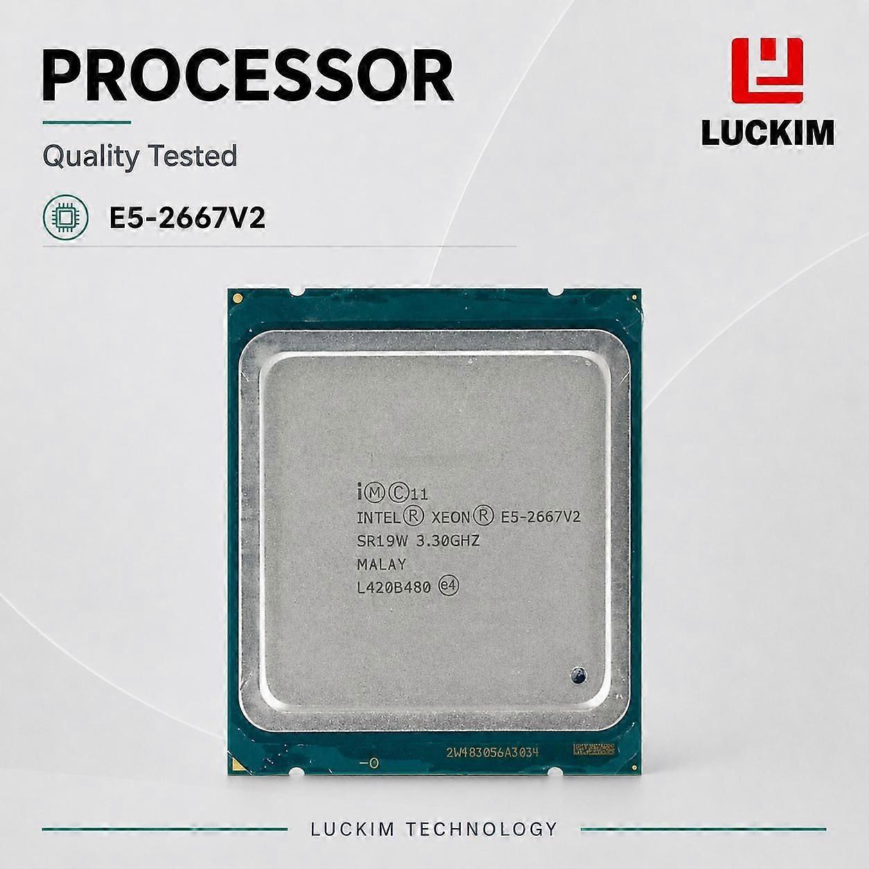 E5-2667V2 8-Core 16-Thread Server CPU Processor 3.3-4.0GHz 25MB Cache LGA2011 130W