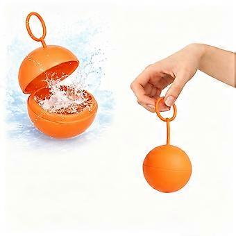 Bolas de água de brinquedo, reutilizáveis ​​após serem enchidas com água, para guerras de água, bolas de água portáteis em formato de anel de silicone.