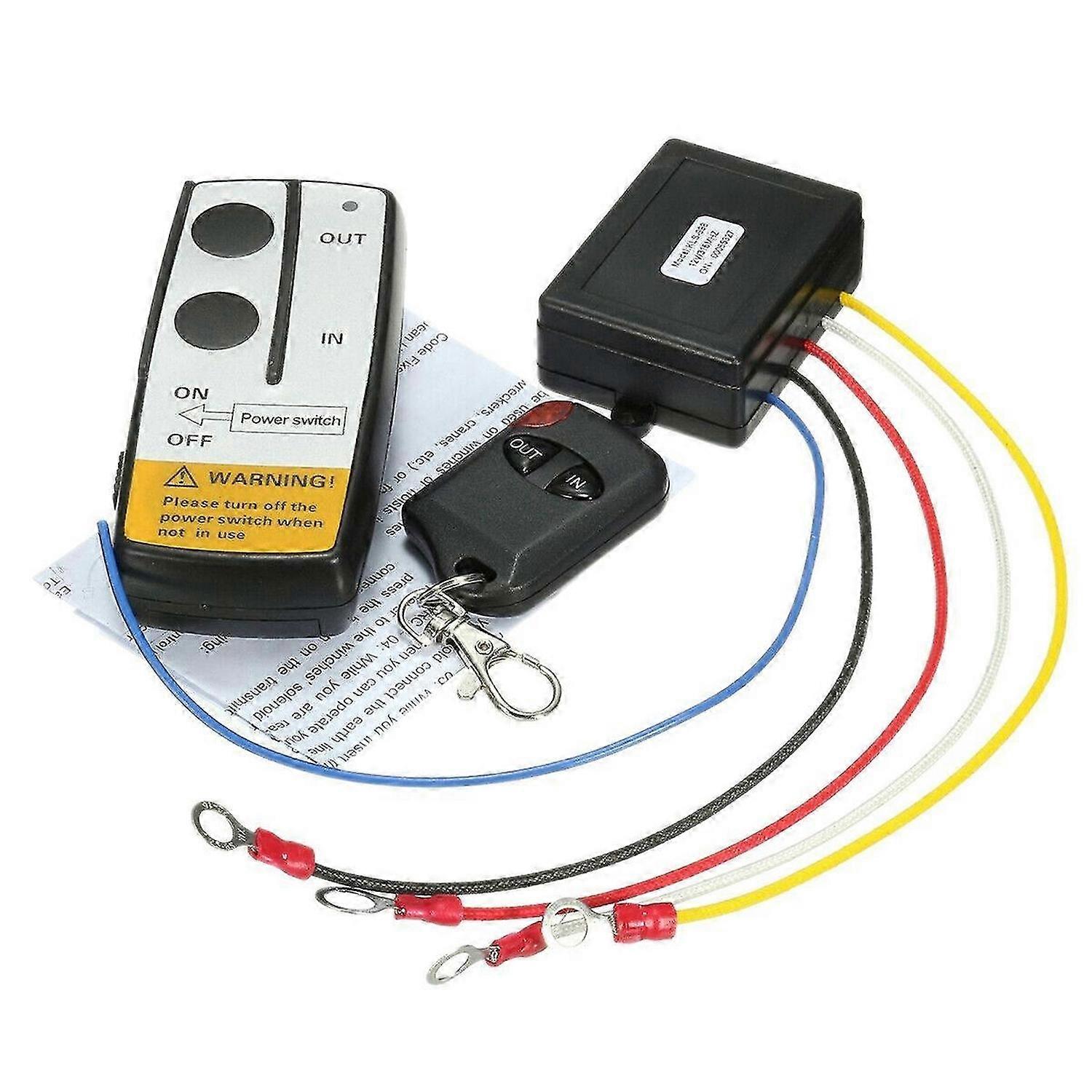 12V 315MHz 50Ft / 15M Wireless Winch Remote Control Controller Kit for ATV US