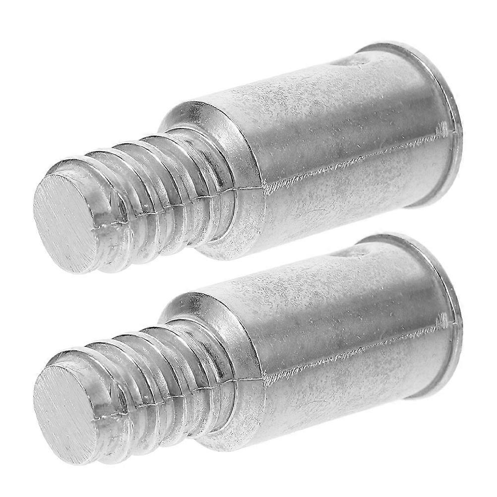 2pcs Broom Extension Pole Adapter Tip Threaded Handle Tip Broom Repairing Threaded Tip Broom Handle Threaded End Threaded Tip Replaceable Threaded Tip