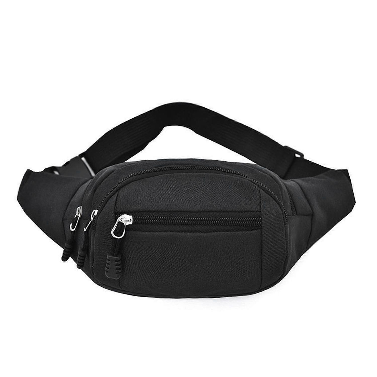 Waist bag with multiple compartments Black 1-pack