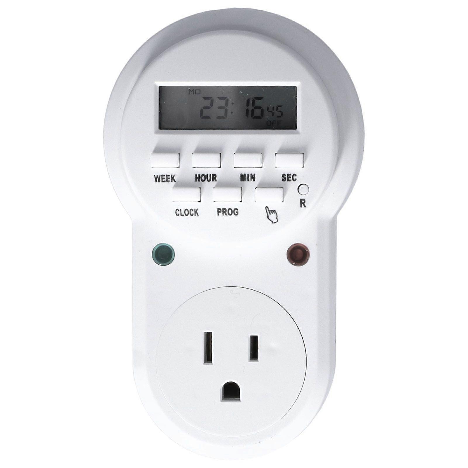 Timer Outlet Digital Programmable Outlet Timer for Electrical Outlets Lights and Home Appliances(YMCAT)