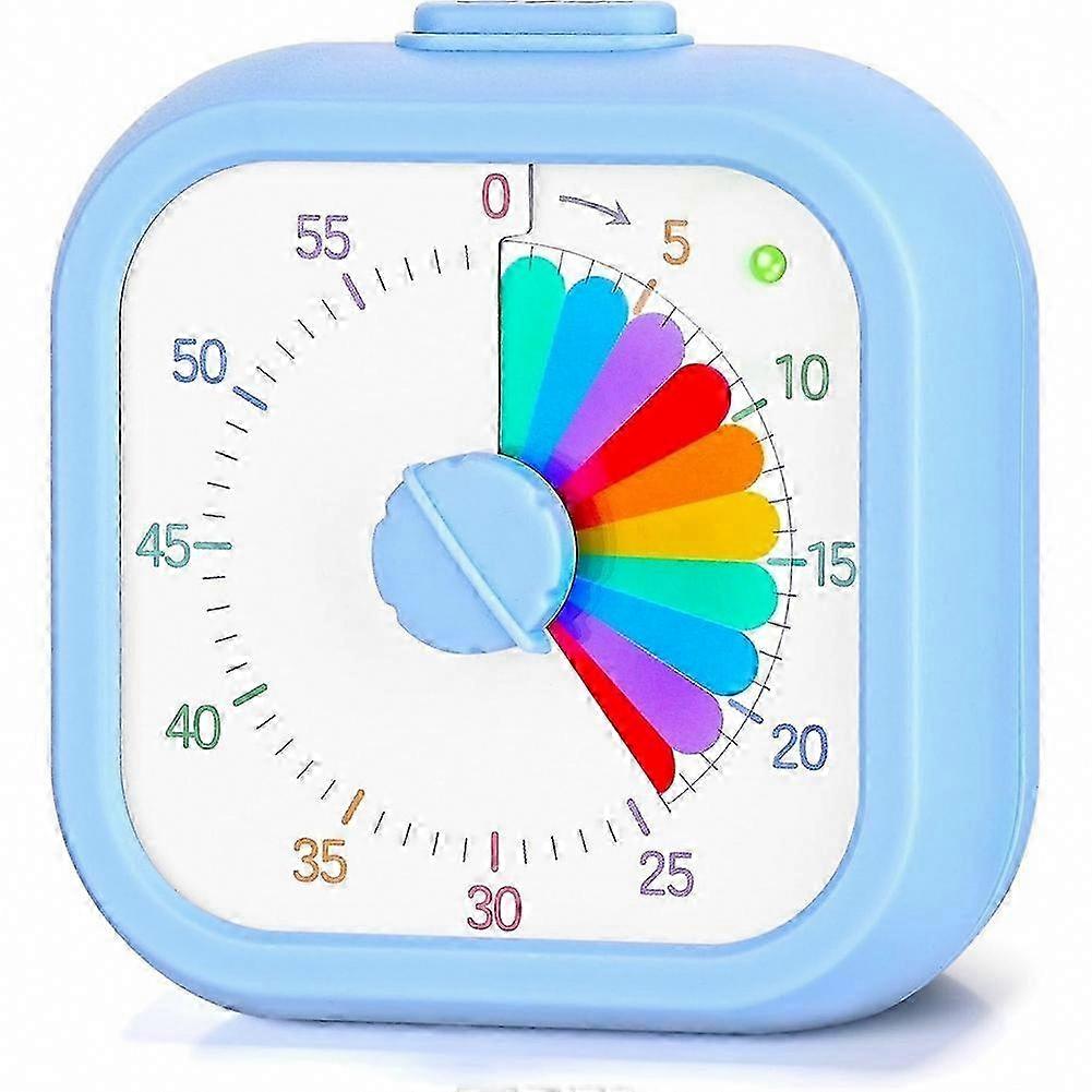 Kitchen and Study Visual Timer, 60-Minute Digital Pomodoro Countdown with Silent Pause for Kids
