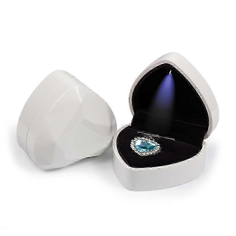 Illuminated Velvet Ring Display Box