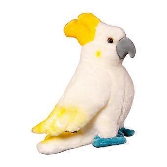 Plush Animal Plush Parrots Toy with Soft Cotton Filling, Cuddle Comfort Companion Doll for Room Decors, Desk Display, Gift Giving  White