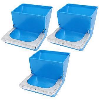 Large Capacity Feeder Rabbit Food Bowl for Poultry Feed 3Pcs Set