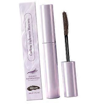 Daily Makeup Curling Mascara with Smooth Coating Formula, Tapered Fiber Brush, Lash Separation, and Easy Warm Water Removal  brown