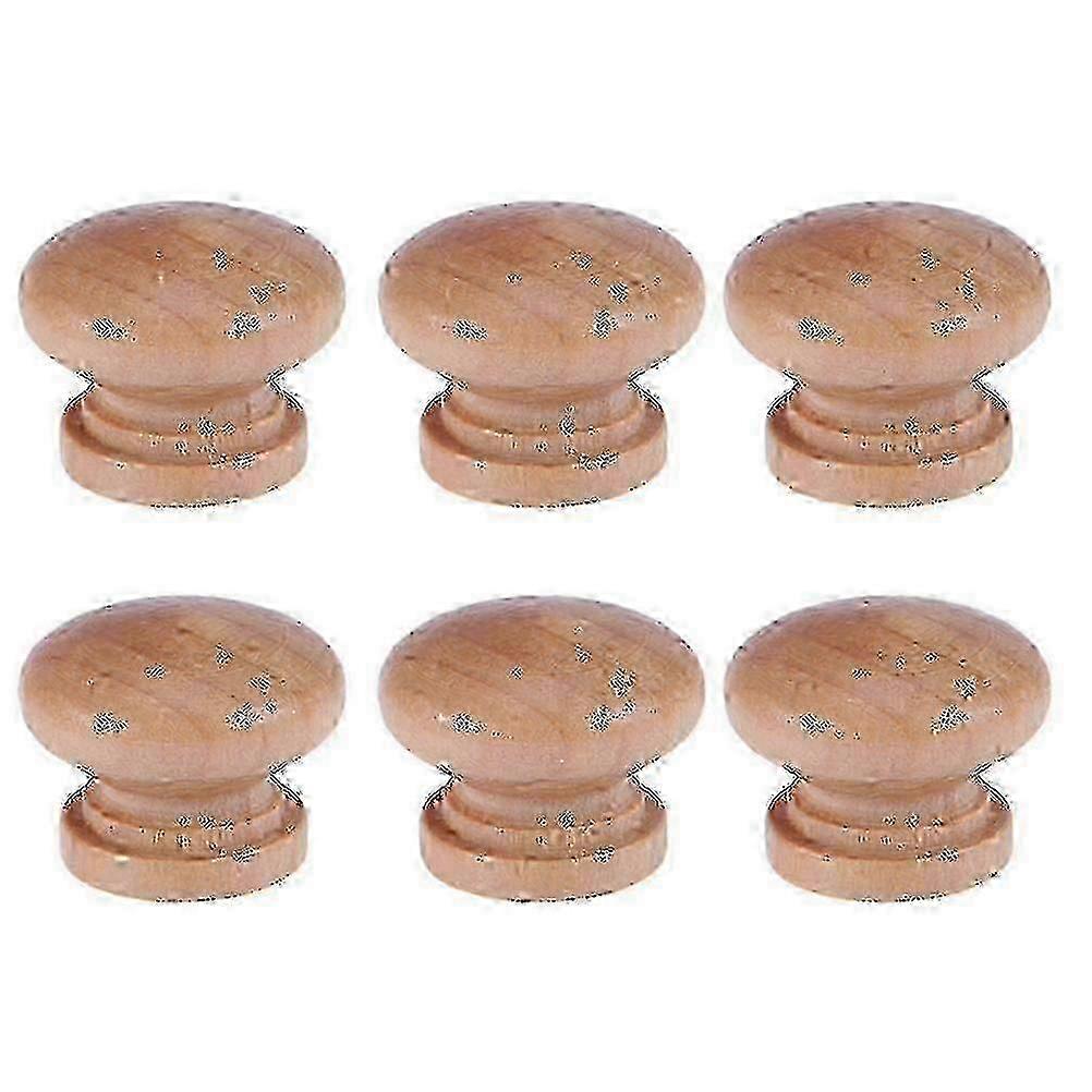 20pcs Wooden Pull Knobs Mushroom Shape Cabinet Handles compatible with Home Hotel Use
