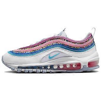 Nike Air Max 97 SE Skórzane, odporne na ścieranie, niskie buty casualowe, białe, niebieskie, różowe, unisex, DV7550-100