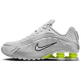 Nike Shox R4 White Metallic Silver Volt Women's AR3565-102