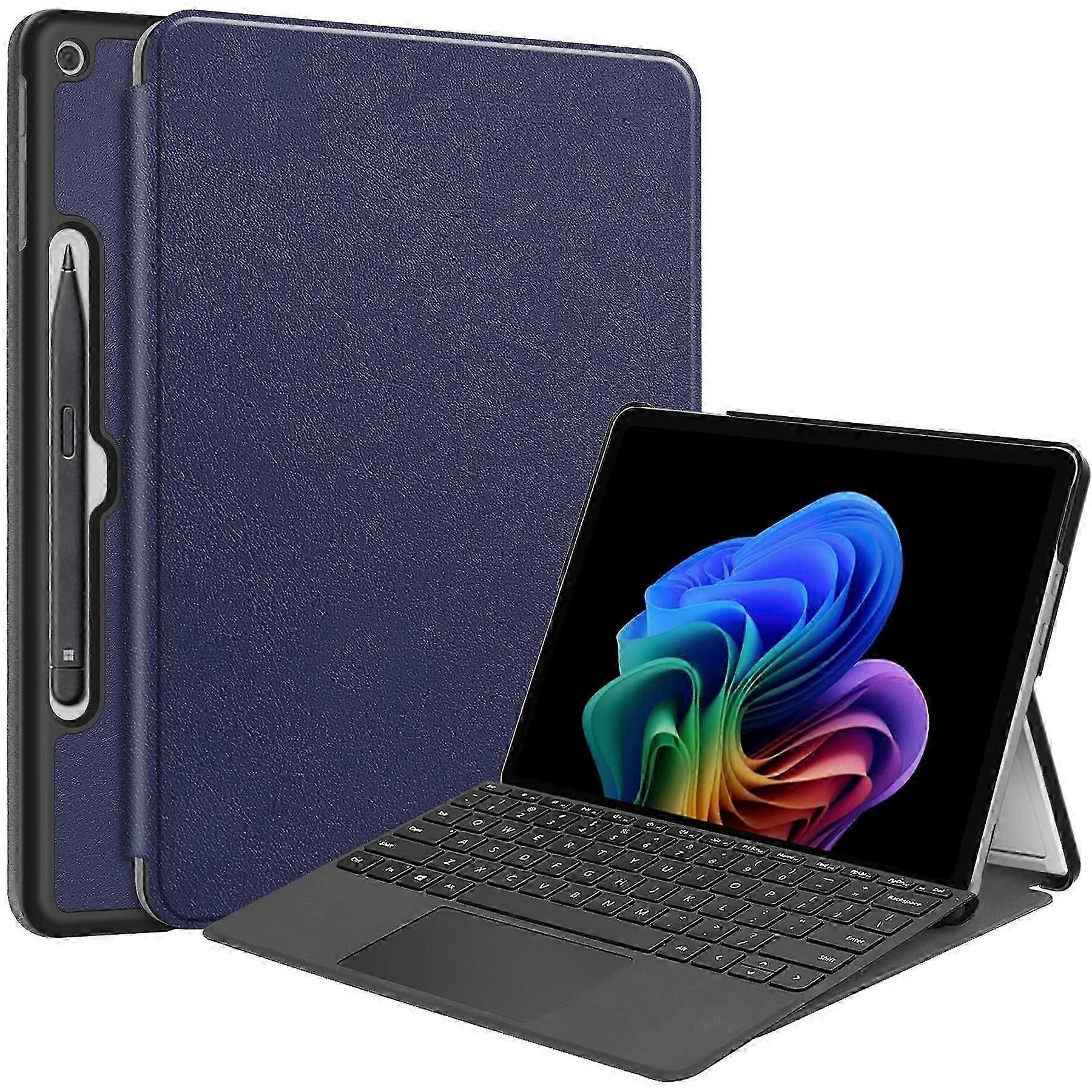 Microsoft Surface Pro 12inch Case, PU Leather Folding Stand Folio Tablet Cover.B2