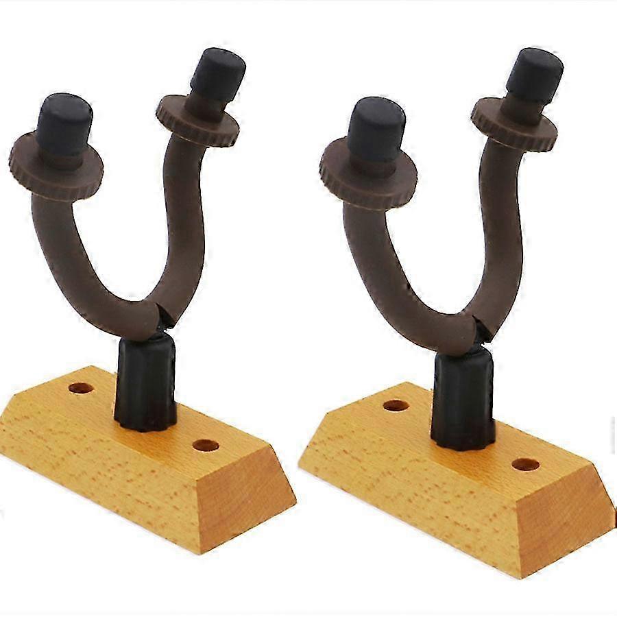 Solid Wood Guitar Wall Mount Set