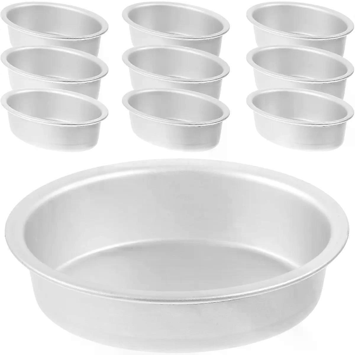 Alloy Oval Cake Mold Set, Bakeware 10pcs Non Stick