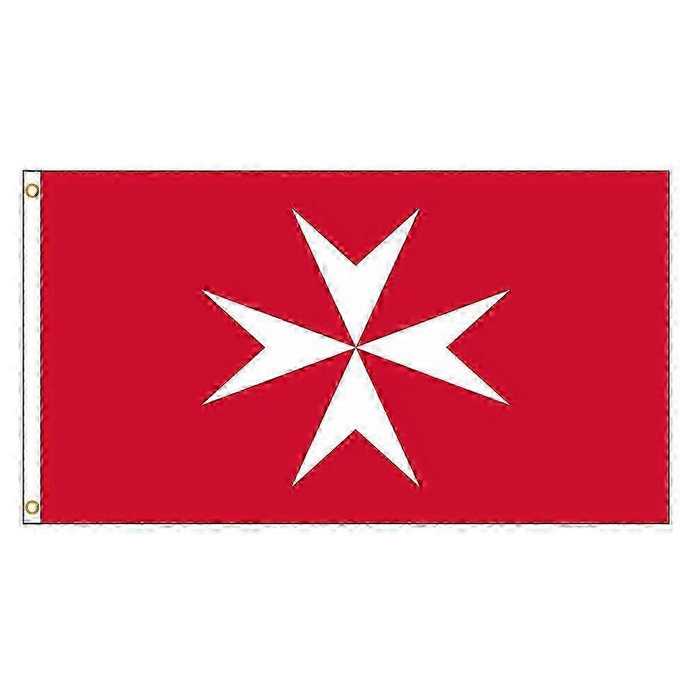 White Maltese Cross Hanging Decoration