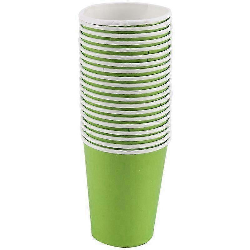 20 Pack 9oz Solid Colour Paper Cups
