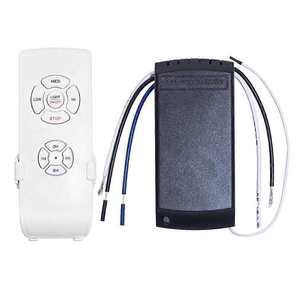 Universal Ceiling Fan Lamp Remote Control Kit AC 220V Timing Setting Switch Wind Speed Adjuster