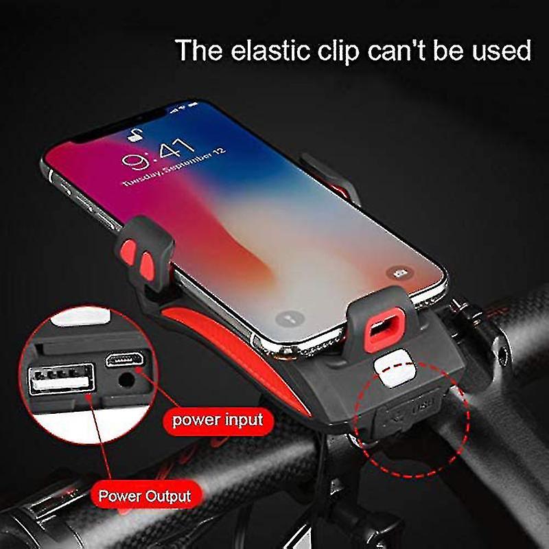 Bicycle Light Cell Phone Holder4-in-1 ,usb,waterproof,2000mah