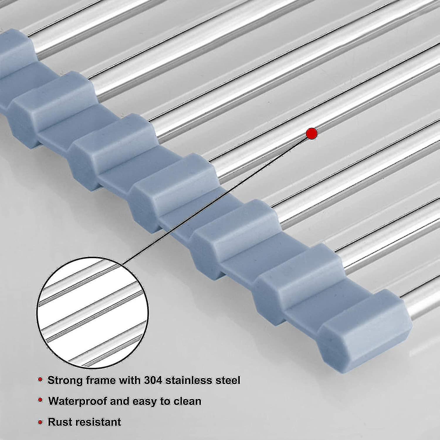 Grille De Séchage ADDIS Rack_P – Pour Vaisselle, Taille L, Métal | Égouttoir Pratique Avec Pieds Surélevés
