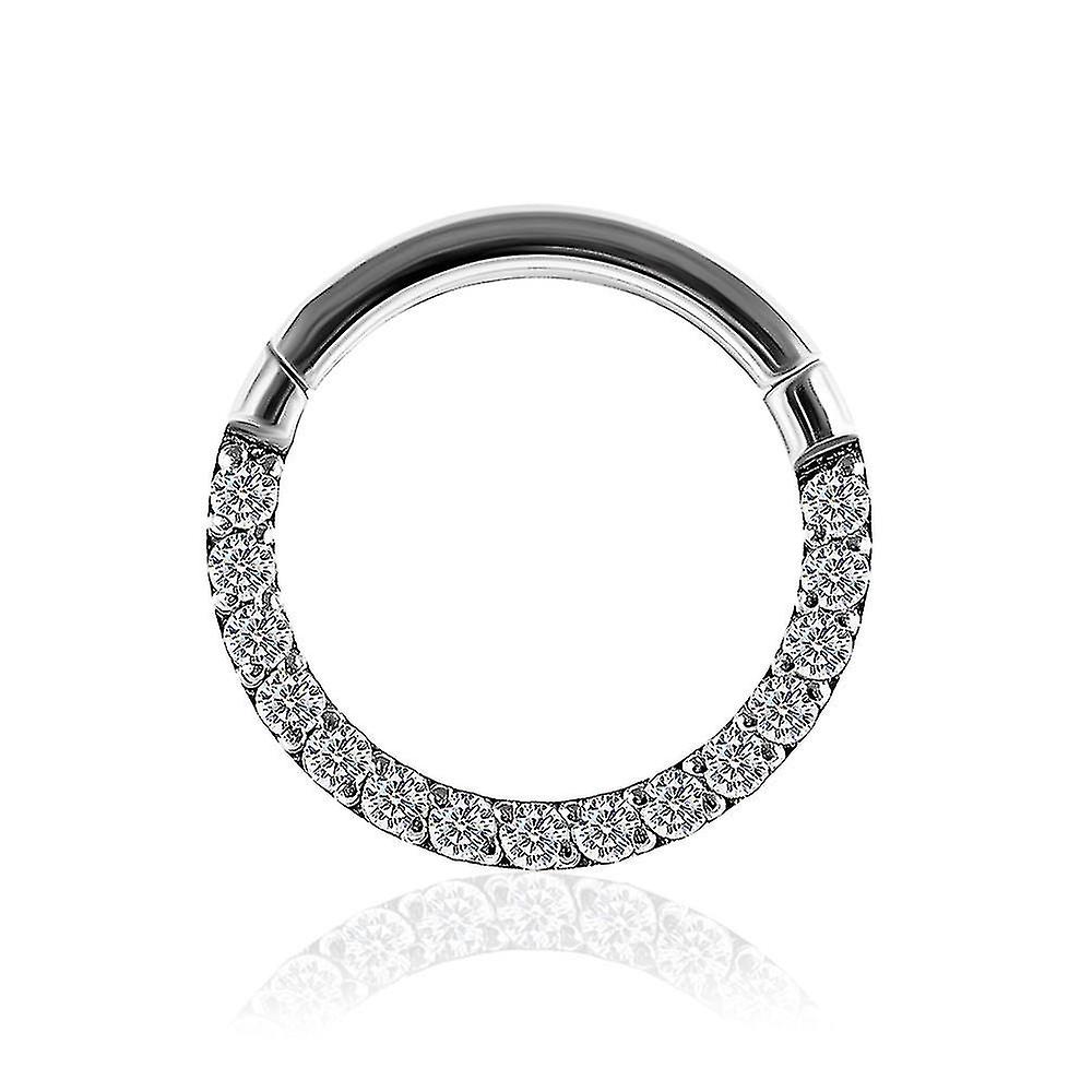 Pxcl (1,2 mm) - 8 mm průměr mikro intarzie drát cz kámen 316l chirurgická ocel závěs klikr segment prsten ušní membrána tragus helix spirála piercing klenotník