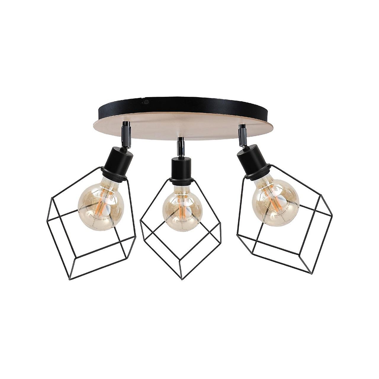 Keter Ruben Ceiling Spotlight Clusters Wood, 32cm, 3x E27