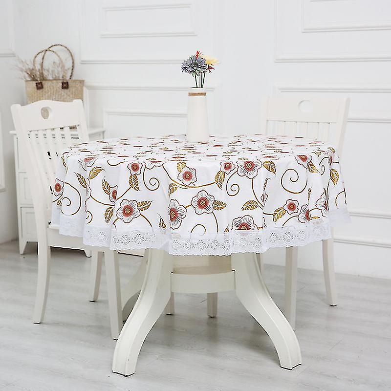 Round Tablecloth Grey Polyester Round Table Cloth Wipe Clean 180cm Wrinkle Free And Stain Resistant Circle Table Cloth