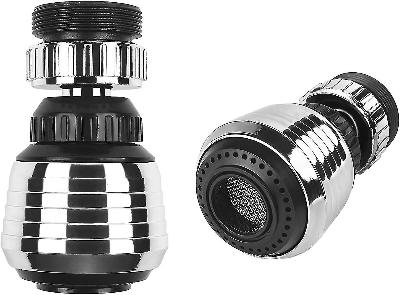 2 Pack 360 Rotate Swivel Water Saving Tap Aerator Diffuser Faucet Nozzle Filter Adapter
