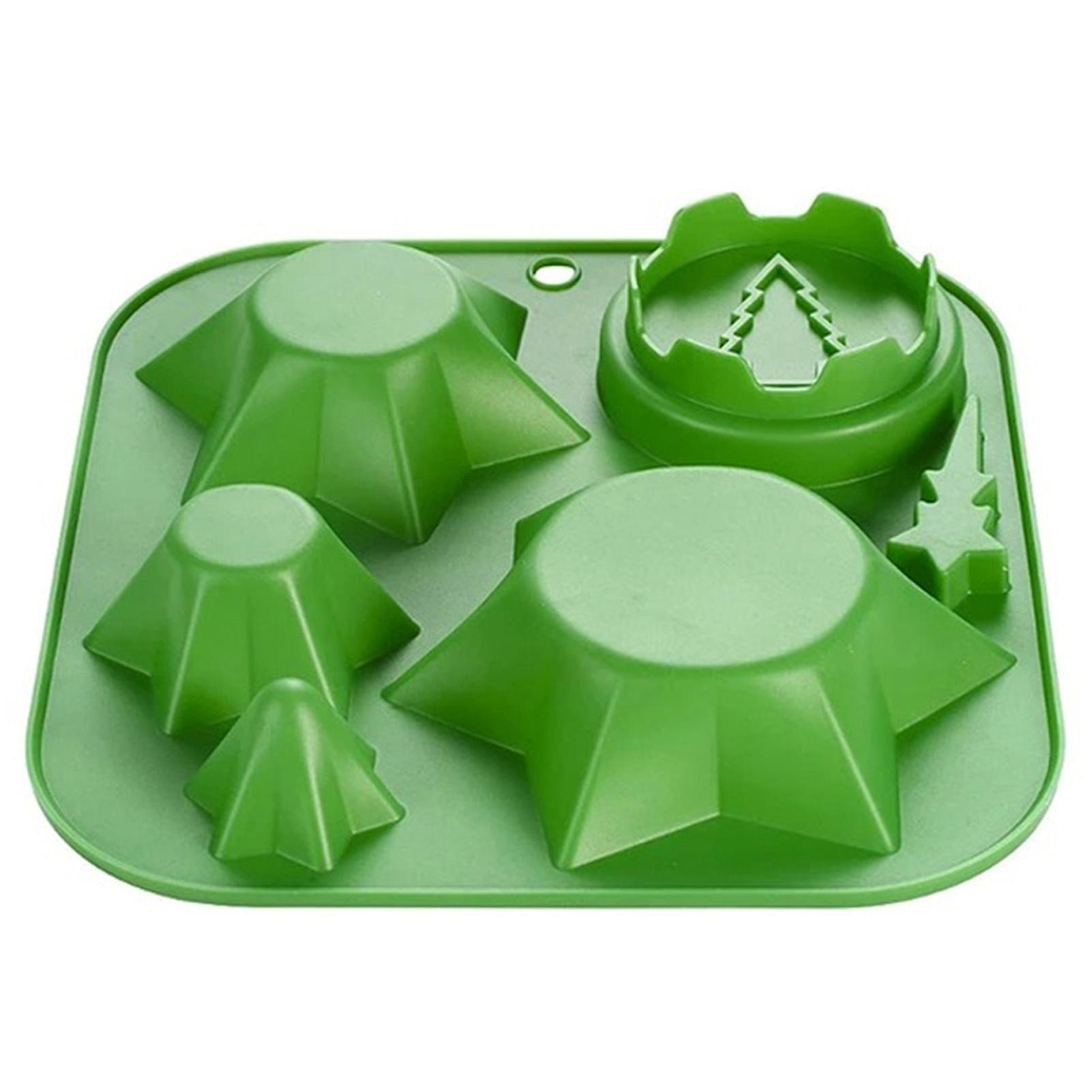Silicone Tree Baking Tray Mould Diy Cake Decorating Pastry Baking Tools Party Cupcake Topper Decorating Tools