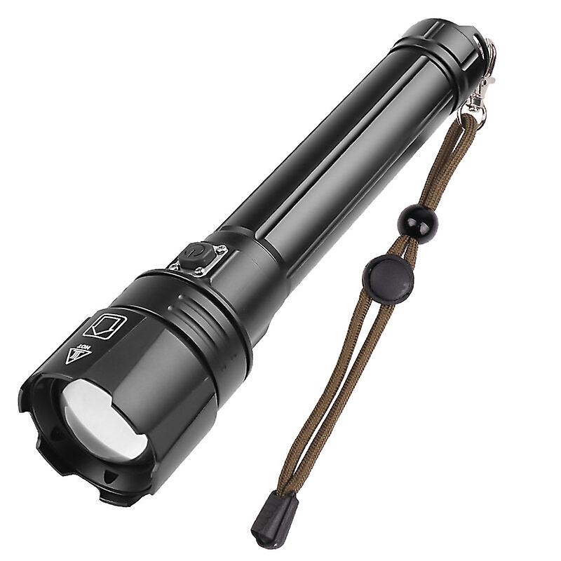 Waterproof Led Telescopic Zoom Flashlight 26650 Usb Rechargeable Torch For Outdoor Camping And Fishing