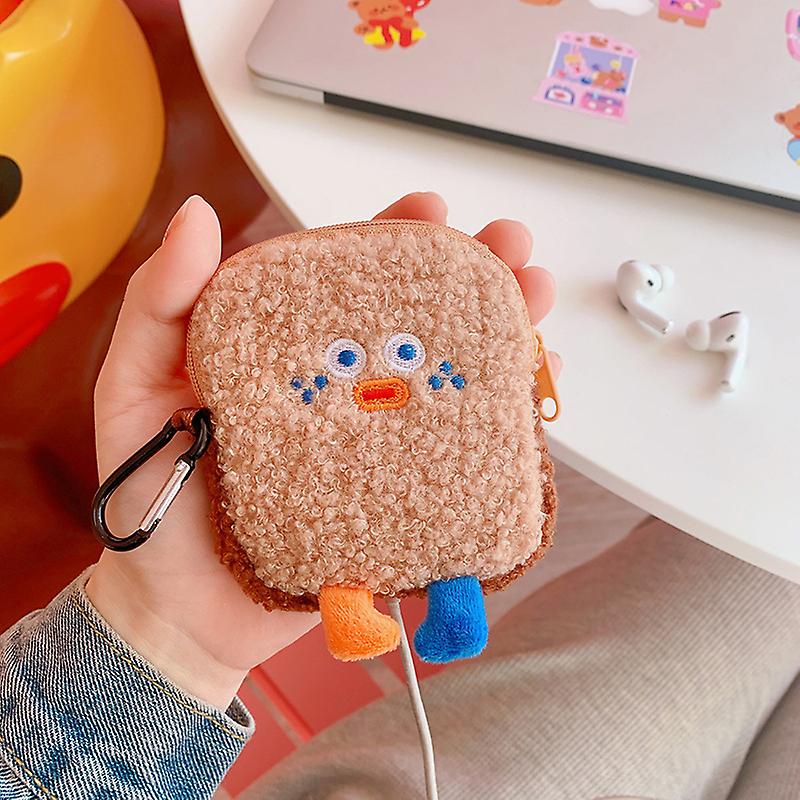 Cute Cartoon Storage Bag Data Cable Wired Earphone Storage Box Headphone Case