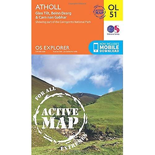 OS Explorer ACTIVE OL51 Atholl (OS Explorer Map Active)