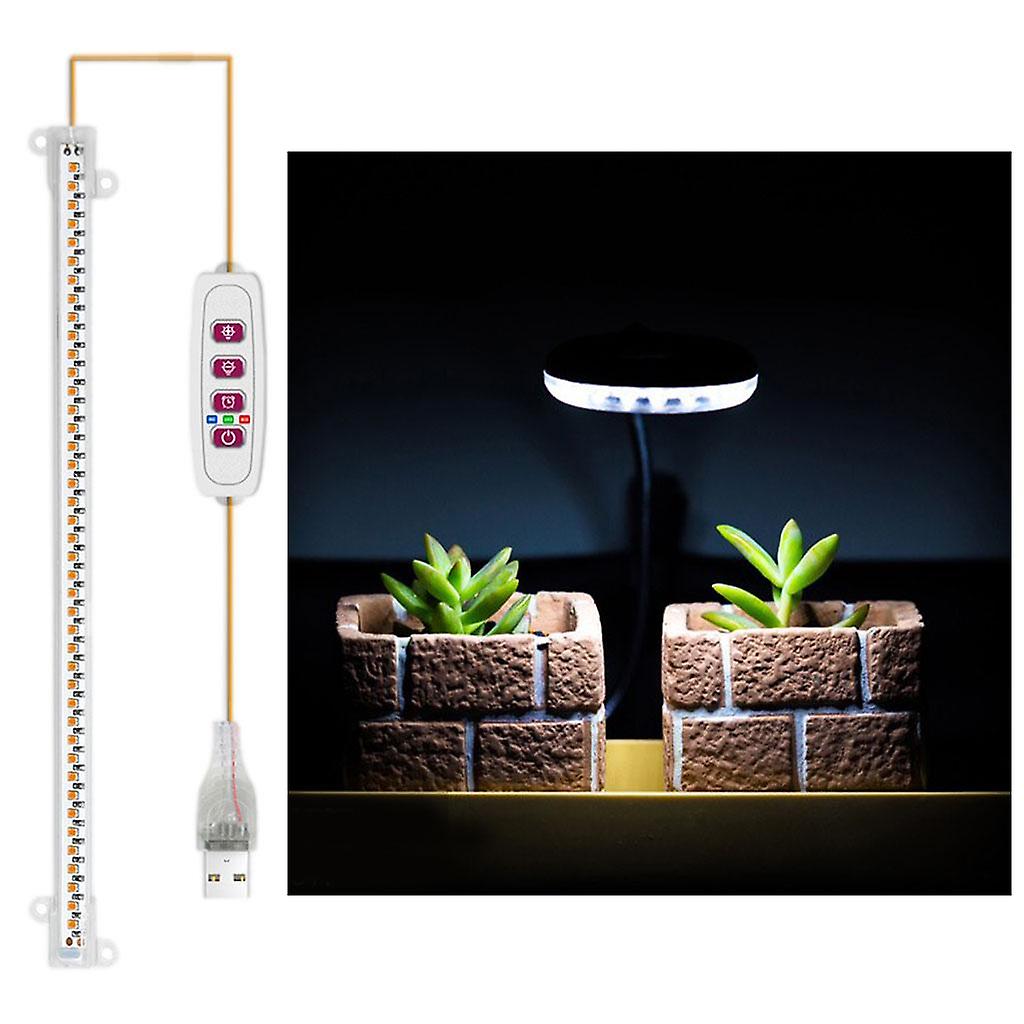 LED Grow Light with 8/12/16H Timer 5 Level Brightness Full Spectrum 1 Head