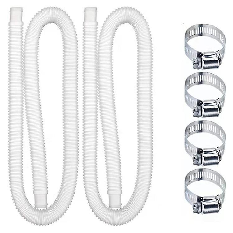 Pool Pump Replacement Hose Filter Pump Replacement Hose White Pool Pump Replacement Hose White Pool Pump Replacement Hose Single Double Loop Hose 2pcs