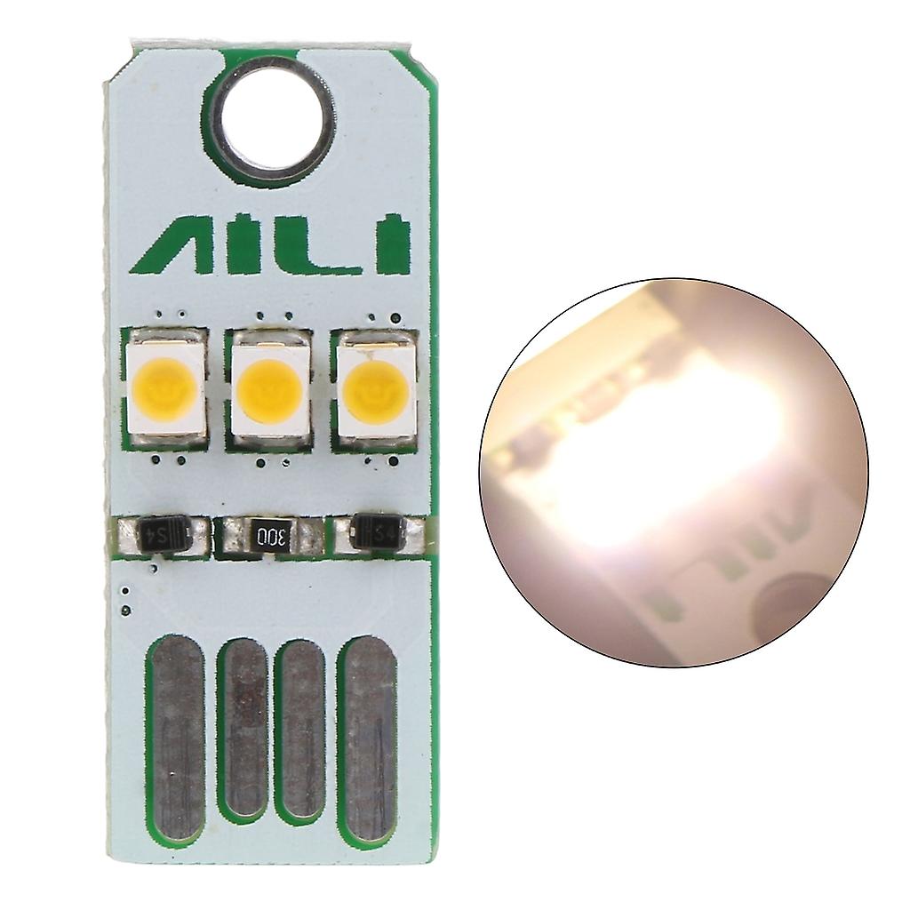 Mini carte de poche puce LED veilleuse USB alimentation porte-clés veilleuse ampoule LED