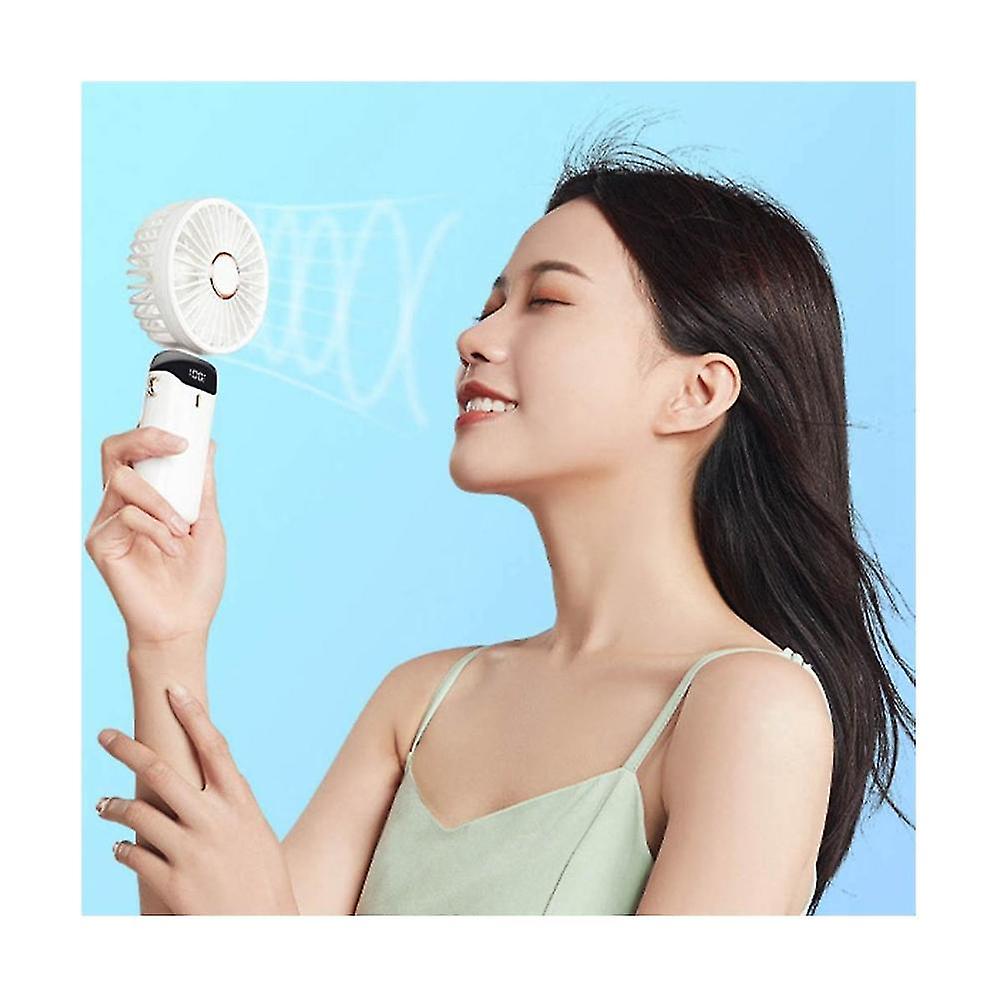 Portable Hand- Fan Office Desktop Multifunctional Folding Double-headed Small Fan With A Neck Lanya