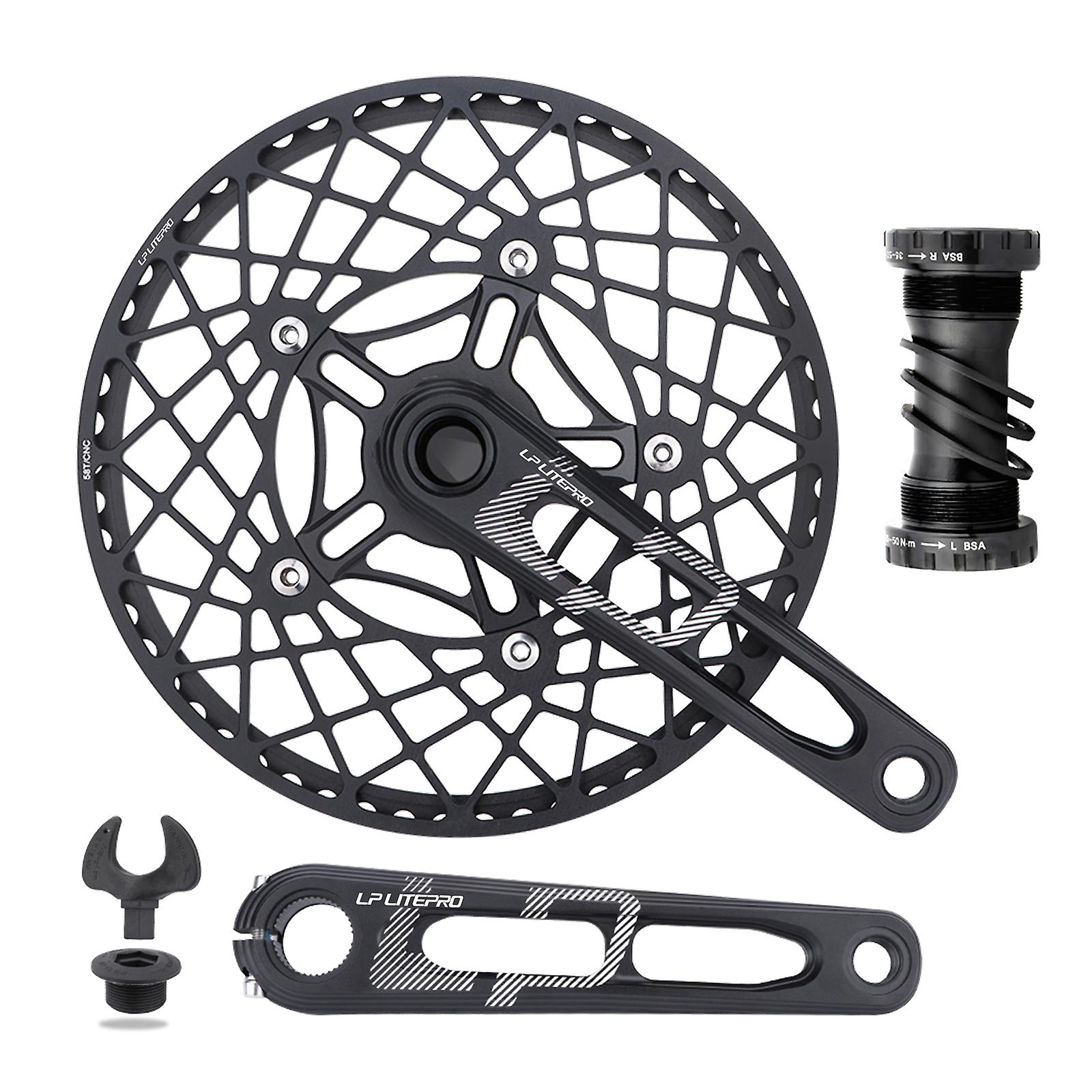 Bike Chainring Crank Arm Set 5 Bolts With Chainring Bottom Bracket And Chainring Bolts