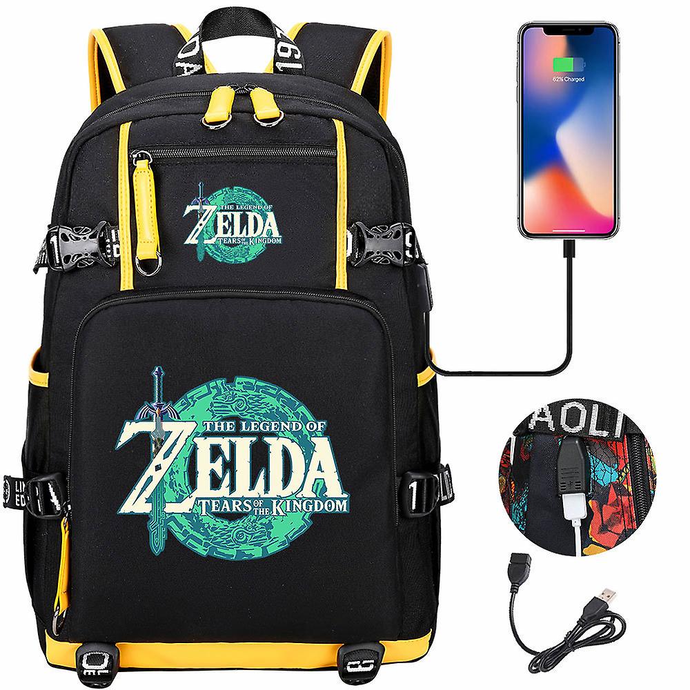 Cosplay hra Breath of the Wild Eye USB batoh - multifunkčné cestovné tašky na notebook pre študentov a hráčov