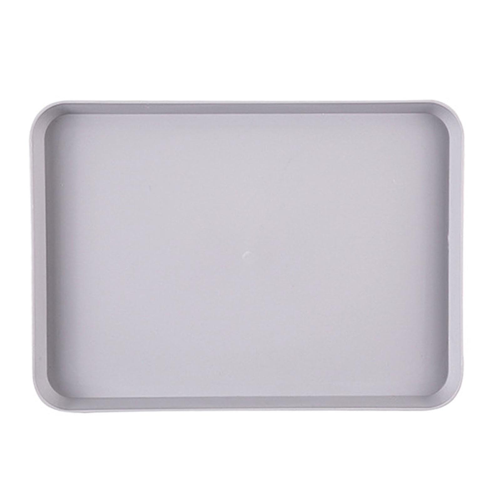 Nordic Simple Rectangular Fruit Dessert Plastic Storage Tray Kitchen Supplies