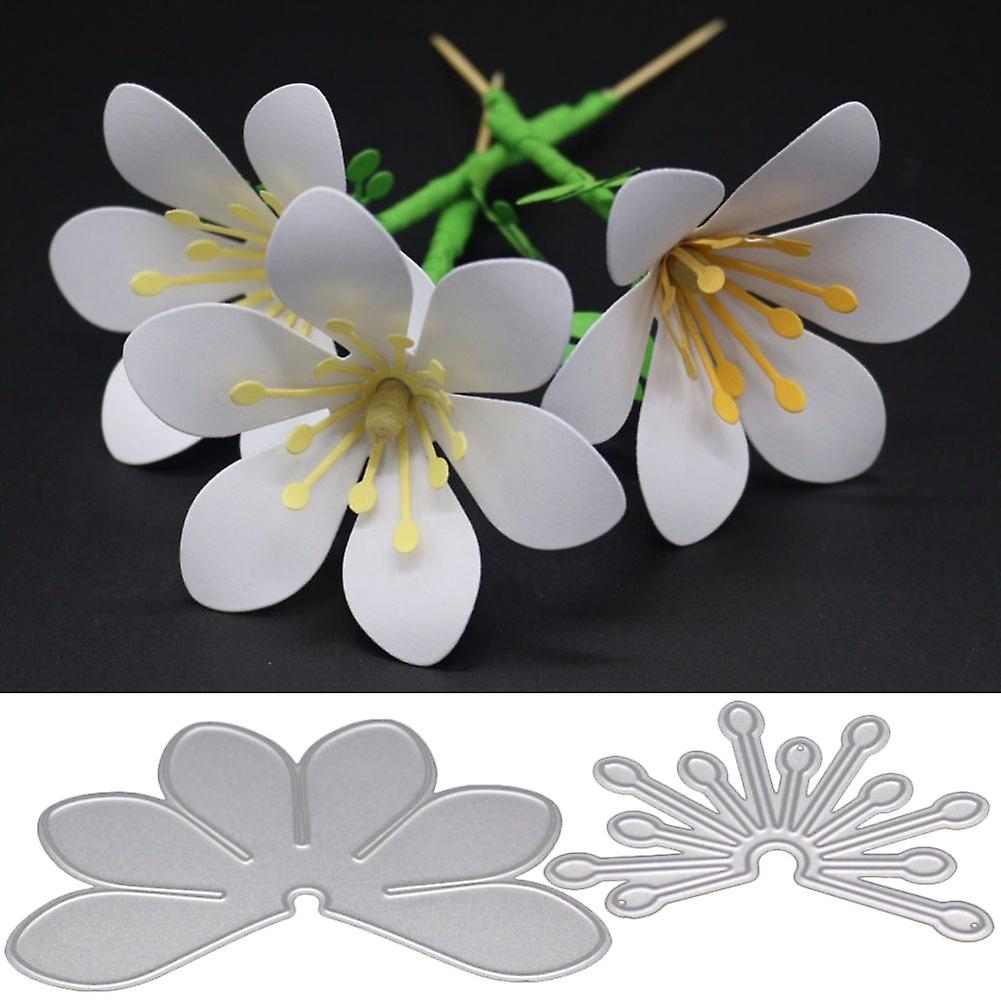 ZHOUBA Flower Pattern Cutting Dies Stencil DIY Scrapbooking Embossing Photo Album Craft