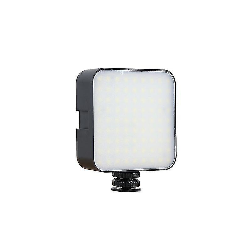 Mini Portable Led Video Light 5w 6500k 49pcs With 3 Cold Shoe Vlog Fill Light For 1/4 Inch Screw Hole Camera Tripod For Youtube