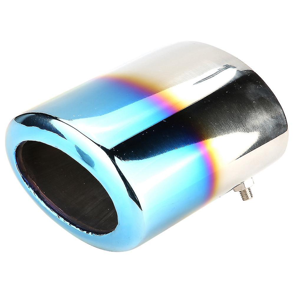 Stainless Steel Universal Car Auto Modified Exhaust Pipe Rear Tip Tail Throat 72mm