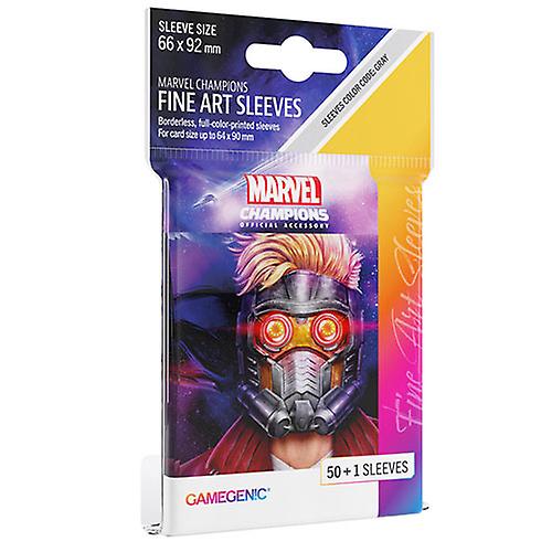 STAR-LORD Gamegenic Marvel Champions FINE ART 袖子 50 加 1 袖子 66x92mm