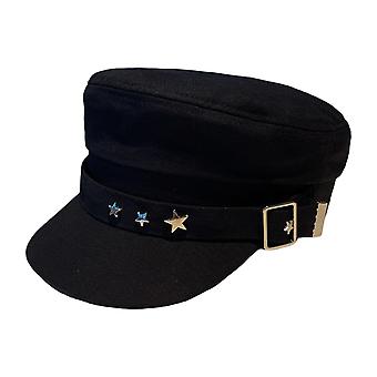 Women's Vintage Casual Beret Hat Solid Color Breathable Cotton Caps For Spring Autumn Winter Matching