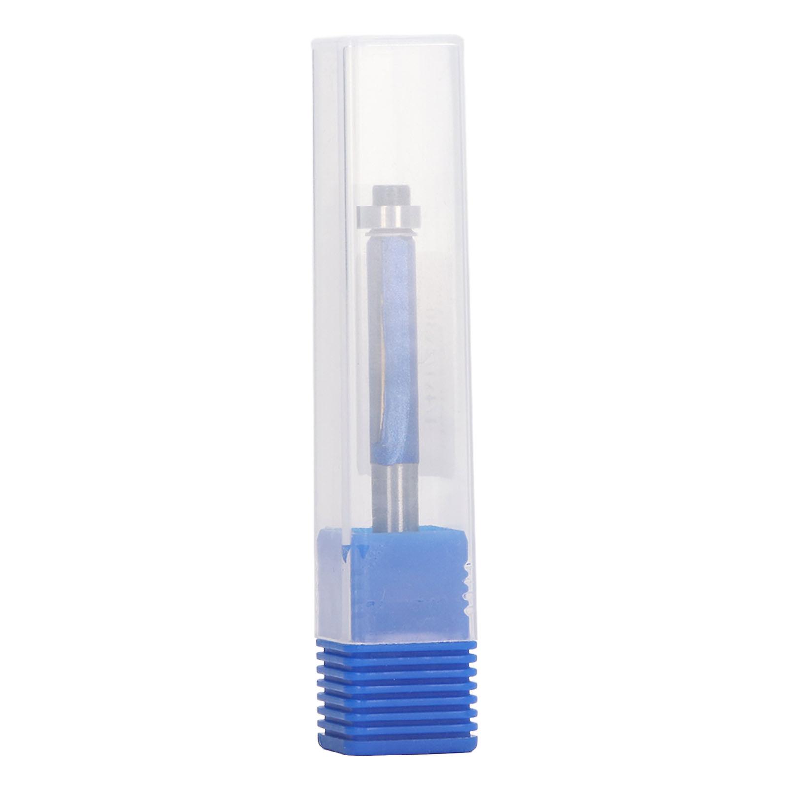 Risegun Router Bit Flush Trim Router Bit 1/4in Round Shank 1/4x3/8x30 Carbide Milling Cutter for Woodworking