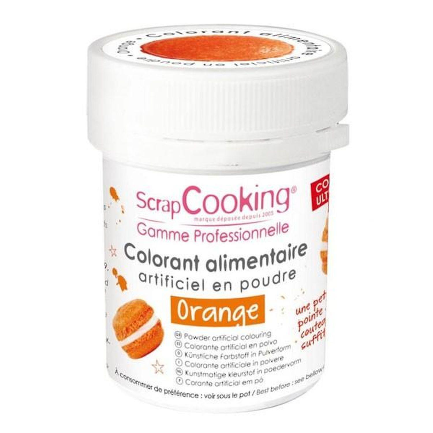Lebensmittelfarbe in Pulverform 10 g - orange
